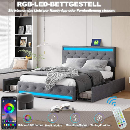 TruComfort Luminara Smart RGB LED Bed